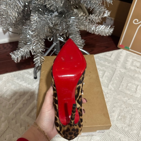 Christian Louboutin leopard heels , never worn comes with box and everything - Picture 3 of 4